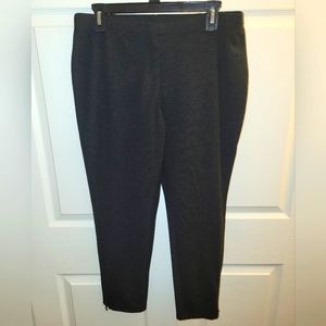 J Jill Ponte knit slim pants with zippers at the ankle. Perfect. Never worn. 12.